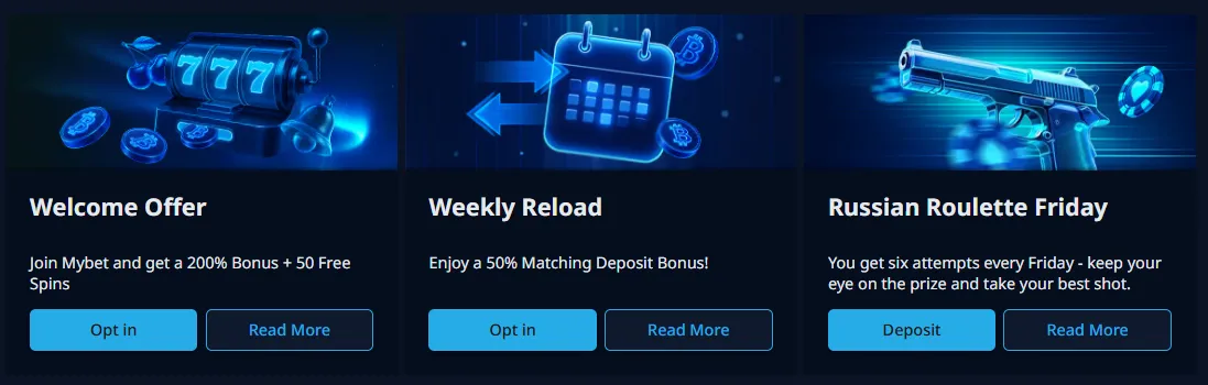 mybet casino promotions